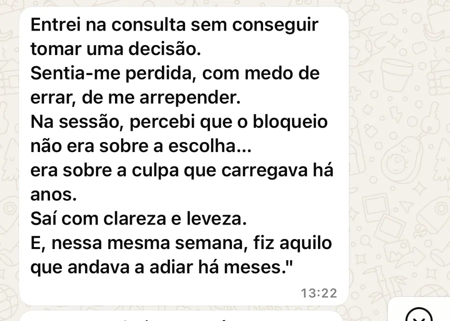 Depoimento: Fiz aquilo que andava a adiar há meses.