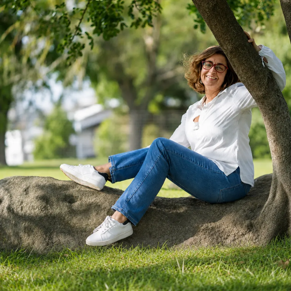 Retrato da terapeuta Luísa Cunha